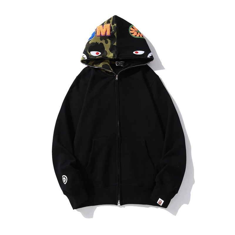 Camouflage Hooded Cardigan