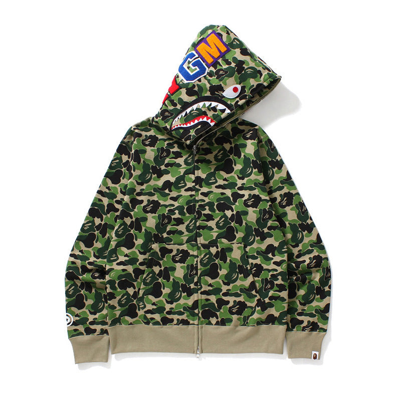 Camouflage Hooded Cardigan