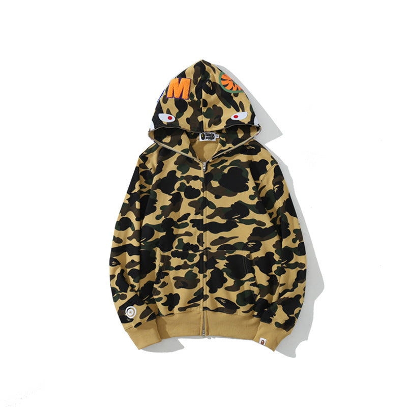 Camouflage Hooded Cardigan