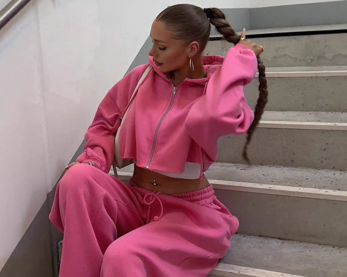 Fashionable long-sleeve sporty casual hoodie