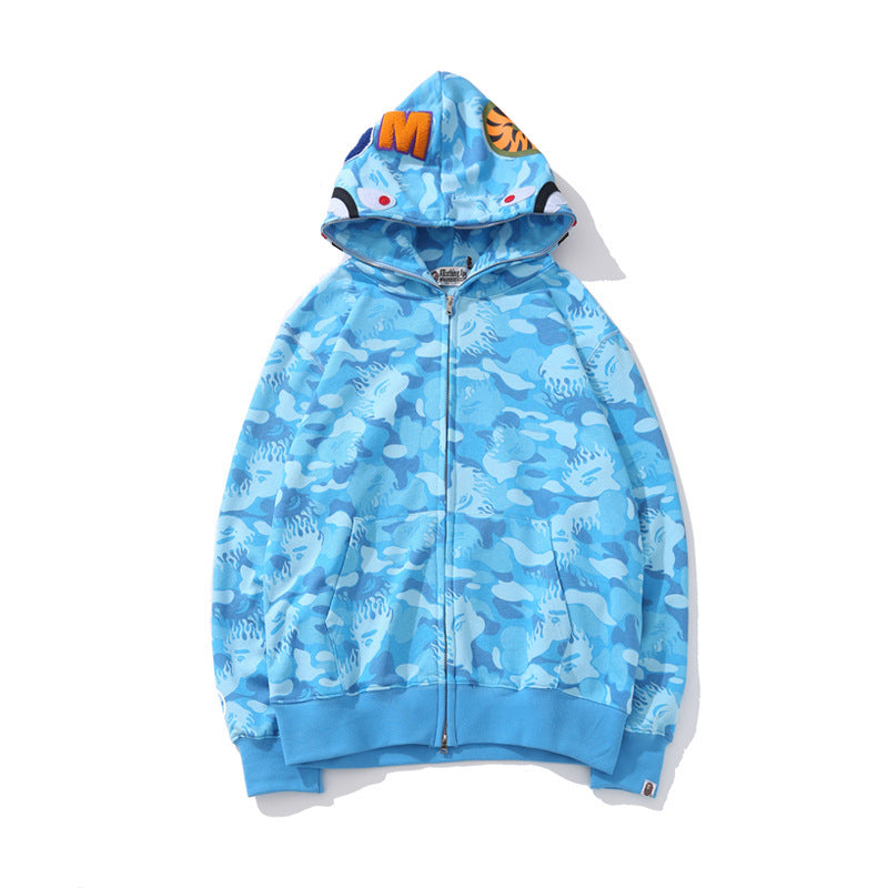 Camouflage Hooded Cardigan