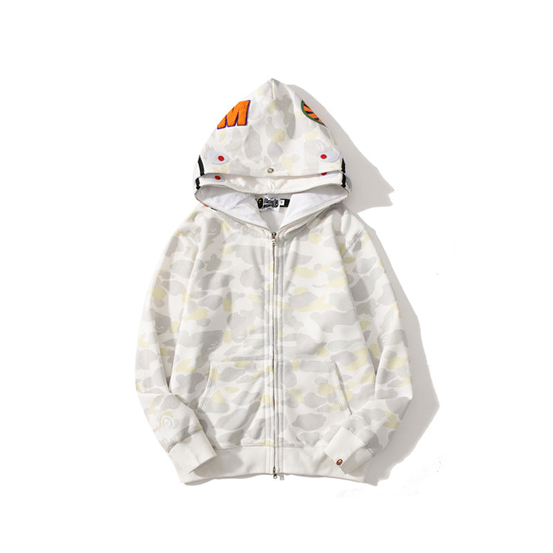 Camouflage Hooded Cardigan
