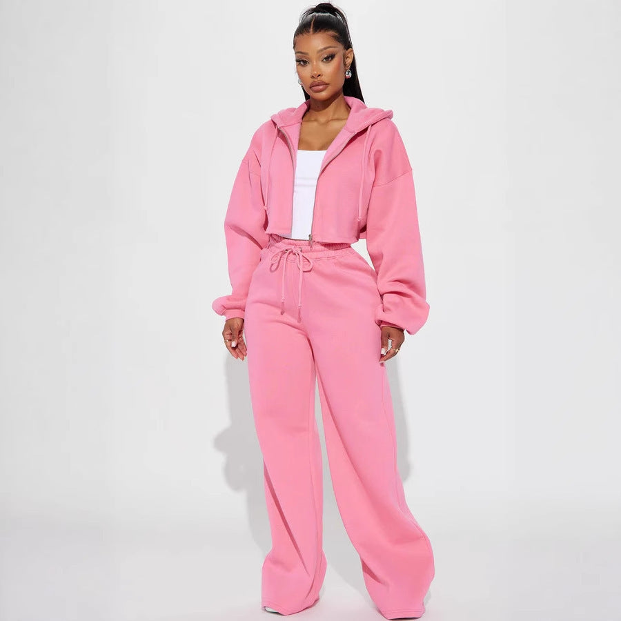 Fashionable long-sleeve sporty casual hoodie